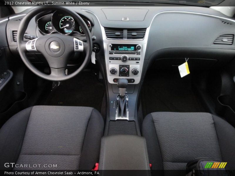 Summit White / Ebony 2012 Chevrolet Malibu LT