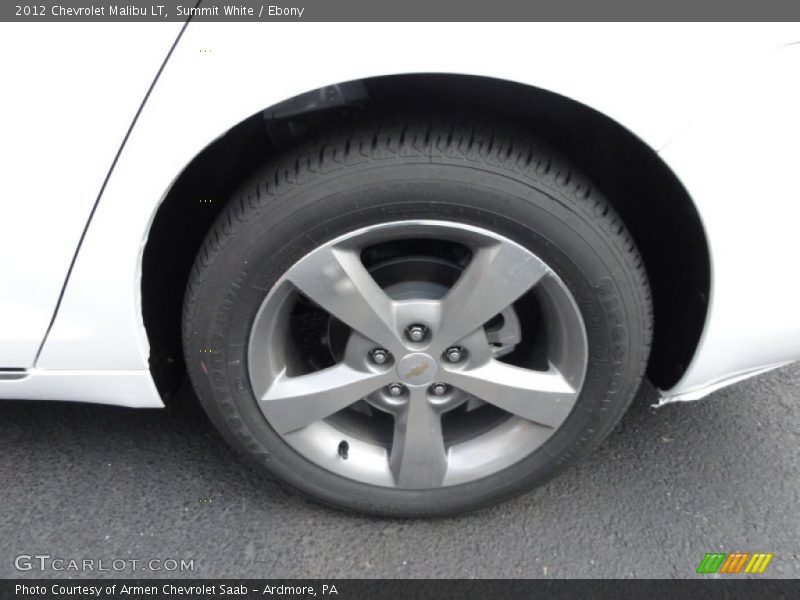 Summit White / Ebony 2012 Chevrolet Malibu LT