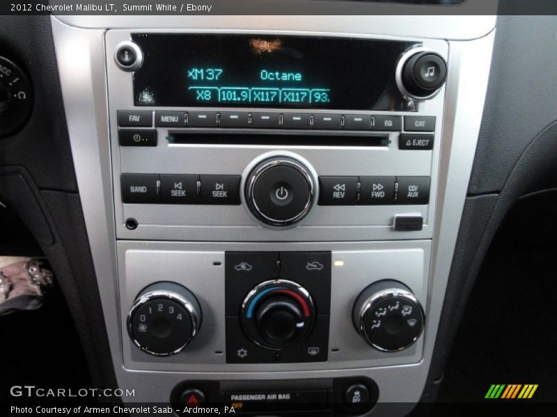 Summit White / Ebony 2012 Chevrolet Malibu LT