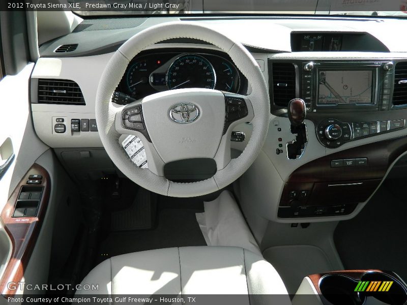 Predawn Gray Mica / Light Gray 2012 Toyota Sienna XLE