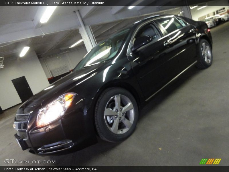 Black Granite Metallic / Titanium 2012 Chevrolet Malibu LT