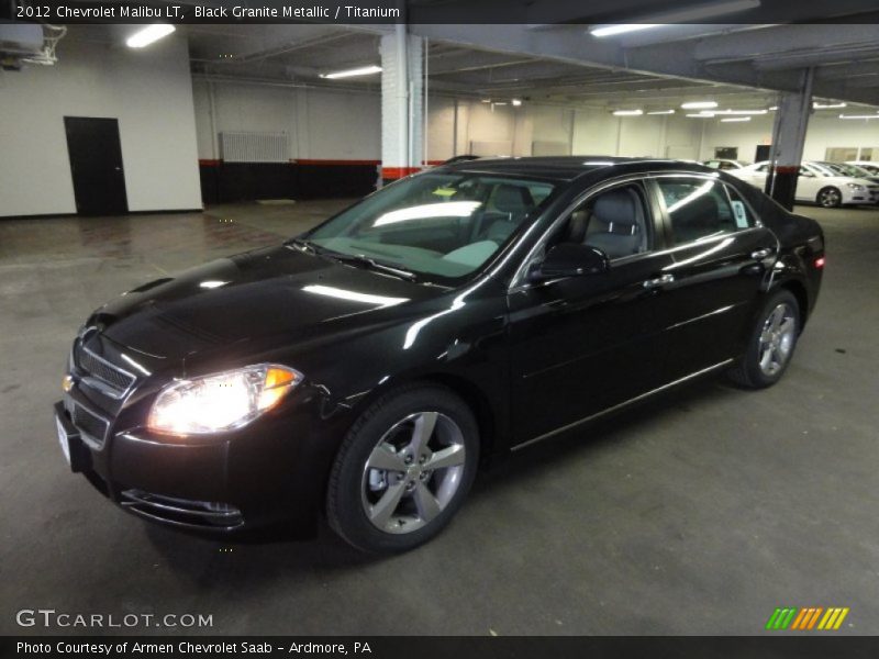 Black Granite Metallic / Titanium 2012 Chevrolet Malibu LT