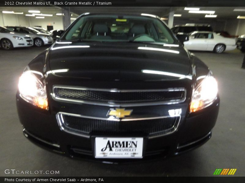 Black Granite Metallic / Titanium 2012 Chevrolet Malibu LT