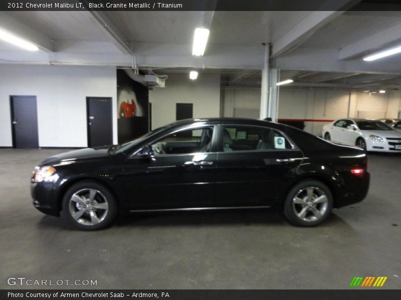 Black Granite Metallic / Titanium 2012 Chevrolet Malibu LT