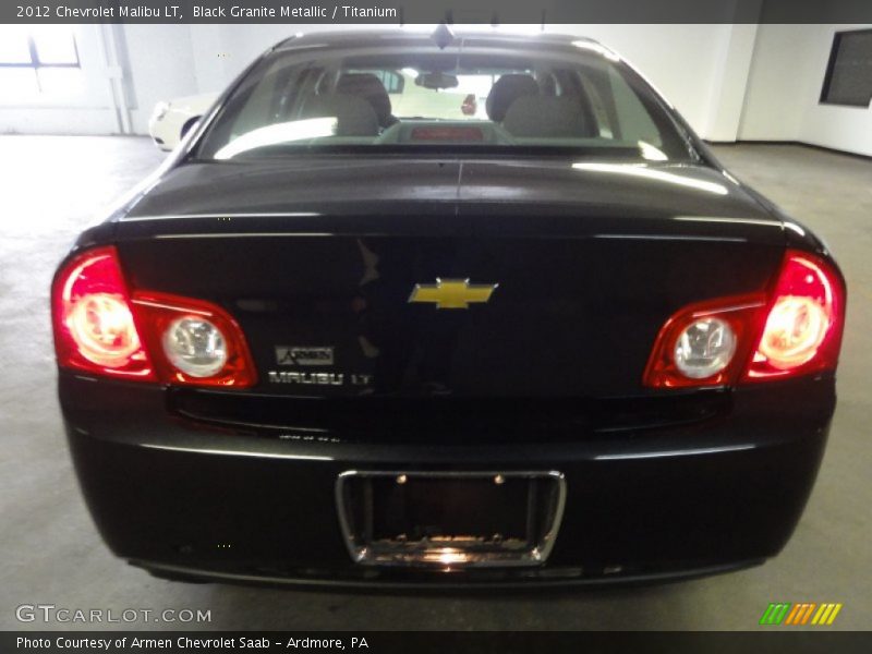 Black Granite Metallic / Titanium 2012 Chevrolet Malibu LT