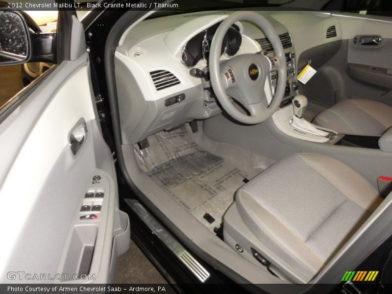 Black Granite Metallic / Titanium 2012 Chevrolet Malibu LT