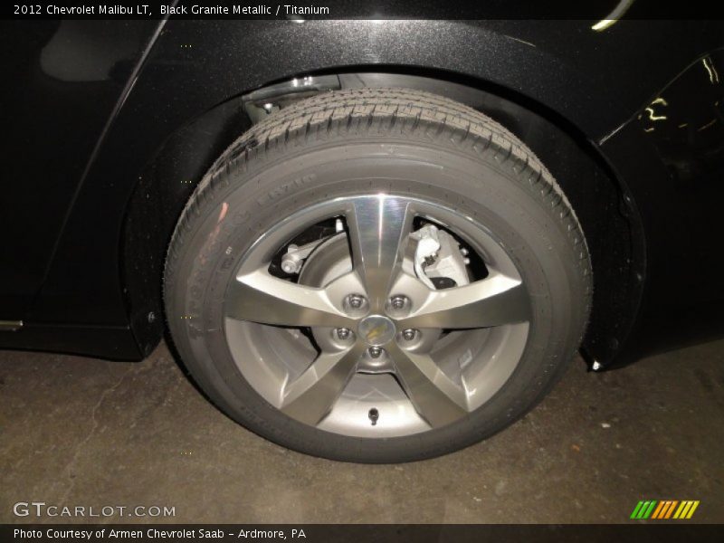Black Granite Metallic / Titanium 2012 Chevrolet Malibu LT
