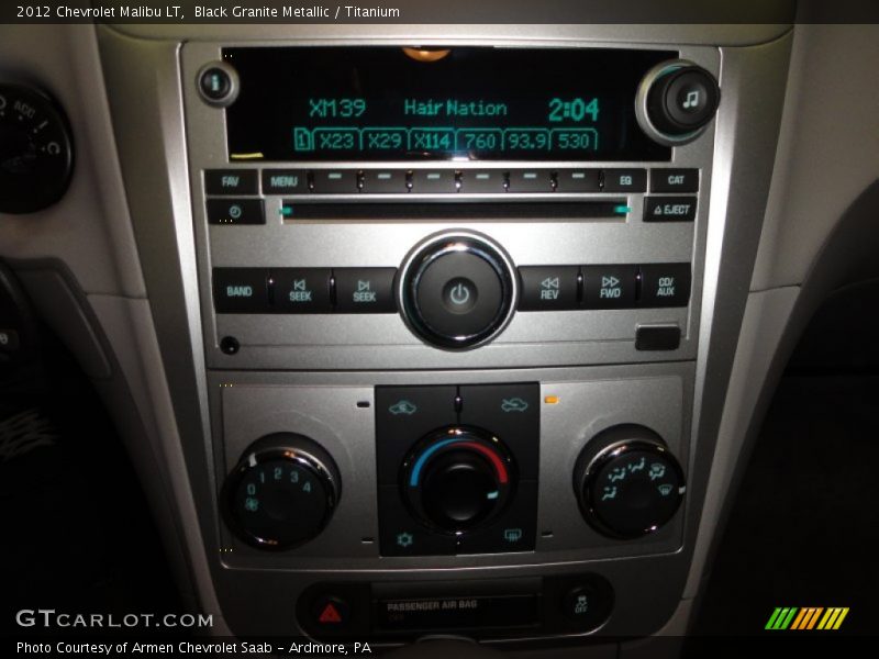 Black Granite Metallic / Titanium 2012 Chevrolet Malibu LT