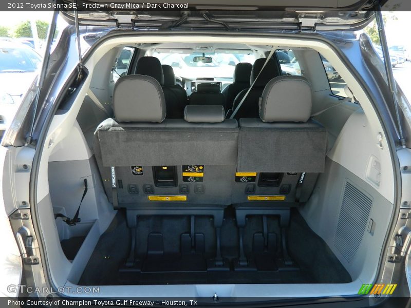 Predawn Gray Mica / Dark Charcoal 2012 Toyota Sienna SE