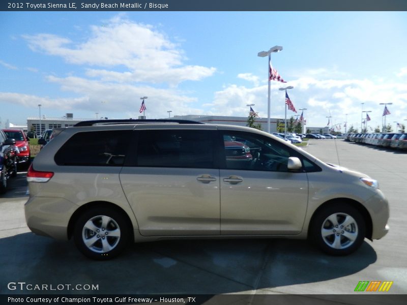 Sandy Beach Metallic / Bisque 2012 Toyota Sienna LE