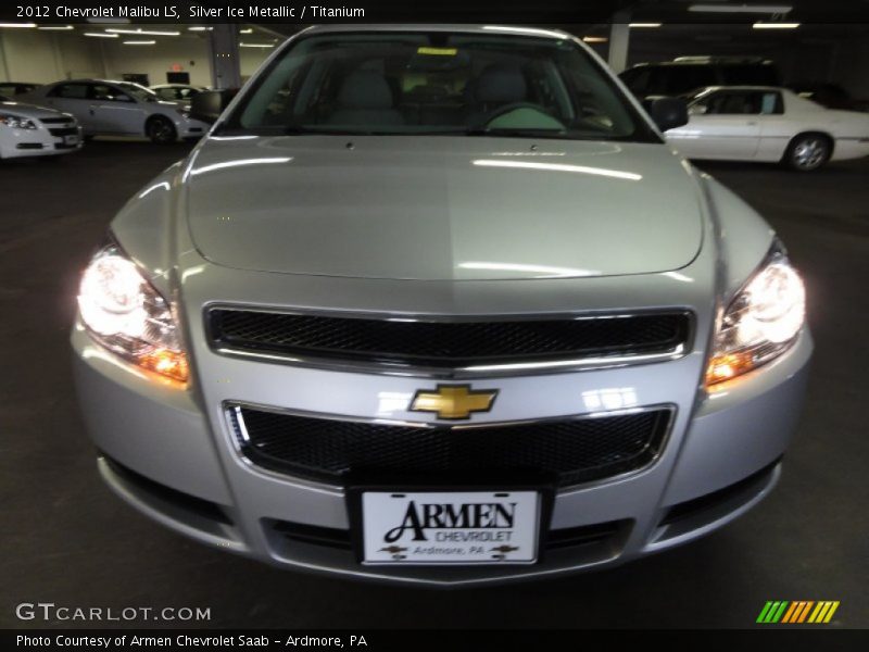 Silver Ice Metallic / Titanium 2012 Chevrolet Malibu LS