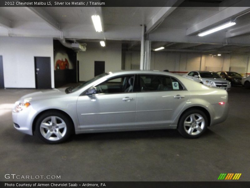 Silver Ice Metallic / Titanium 2012 Chevrolet Malibu LS