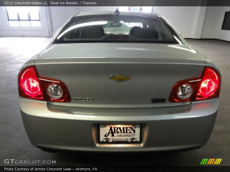 Silver Ice Metallic / Titanium 2012 Chevrolet Malibu LS