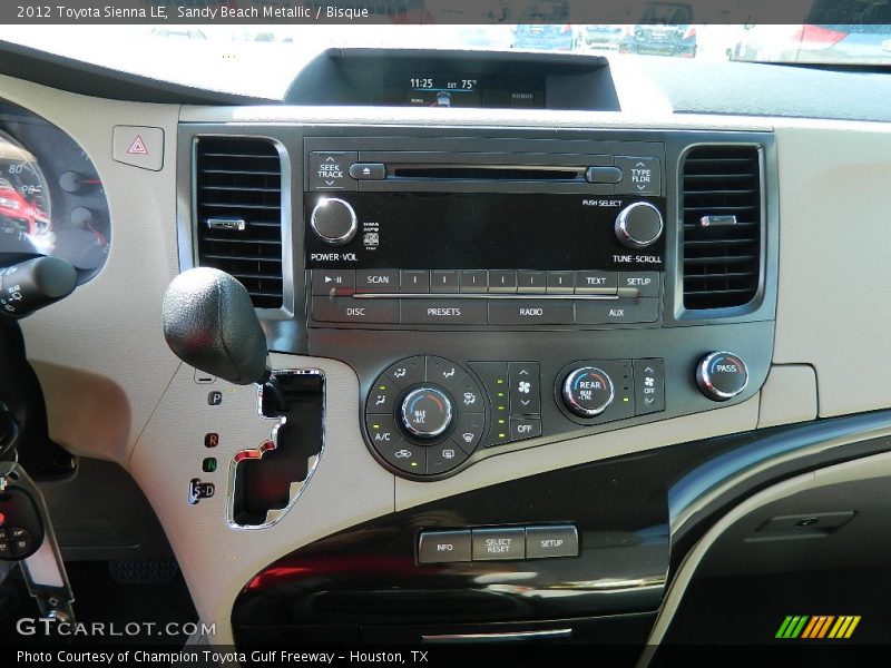 Sandy Beach Metallic / Bisque 2012 Toyota Sienna LE