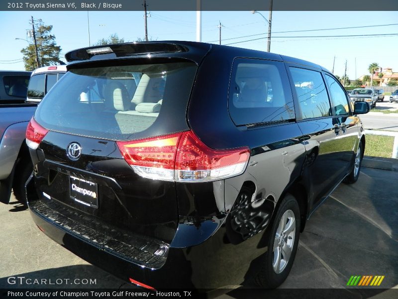 Black / Bisque 2012 Toyota Sienna V6