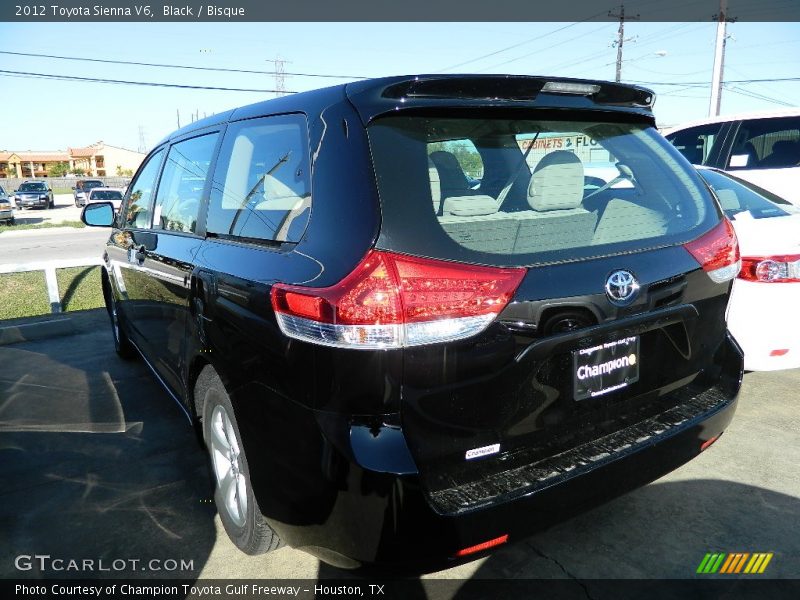 Black / Bisque 2012 Toyota Sienna V6