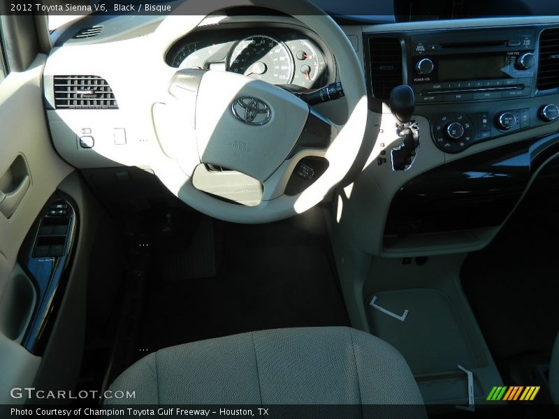 Black / Bisque 2012 Toyota Sienna V6