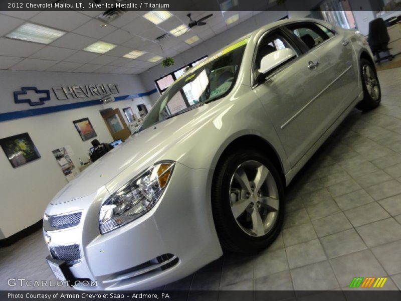Silver Ice Metallic / Titanium 2012 Chevrolet Malibu LT