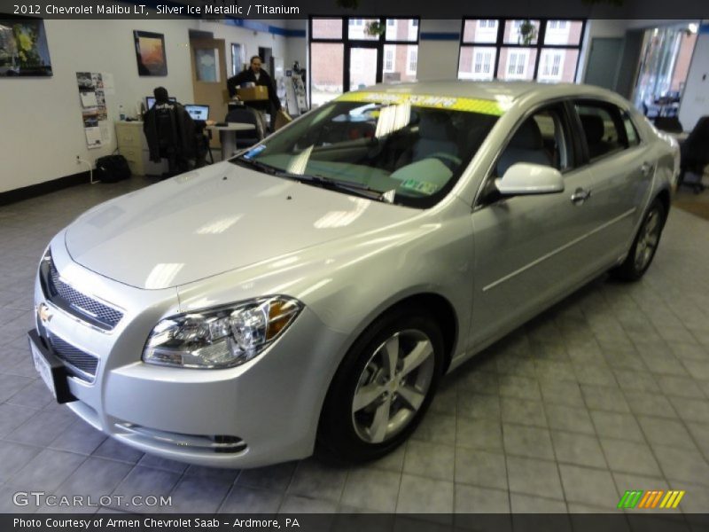 Silver Ice Metallic / Titanium 2012 Chevrolet Malibu LT