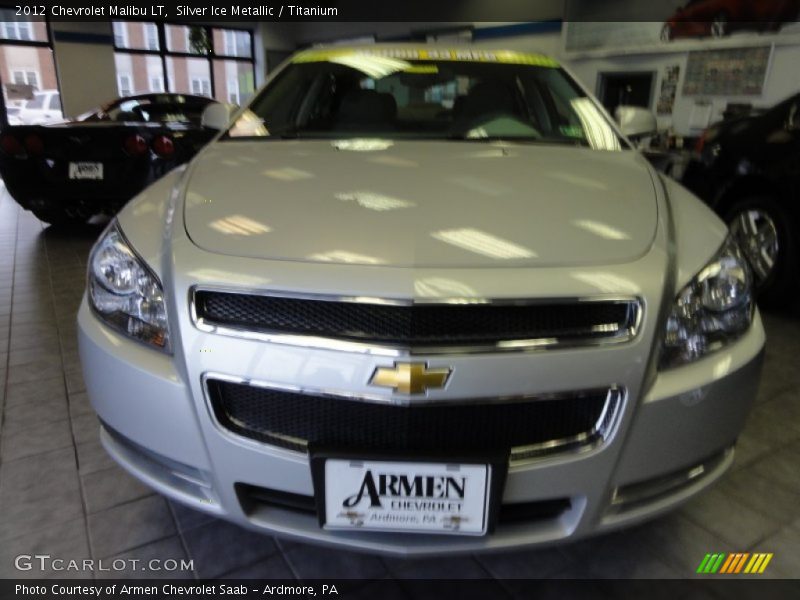 Silver Ice Metallic / Titanium 2012 Chevrolet Malibu LT