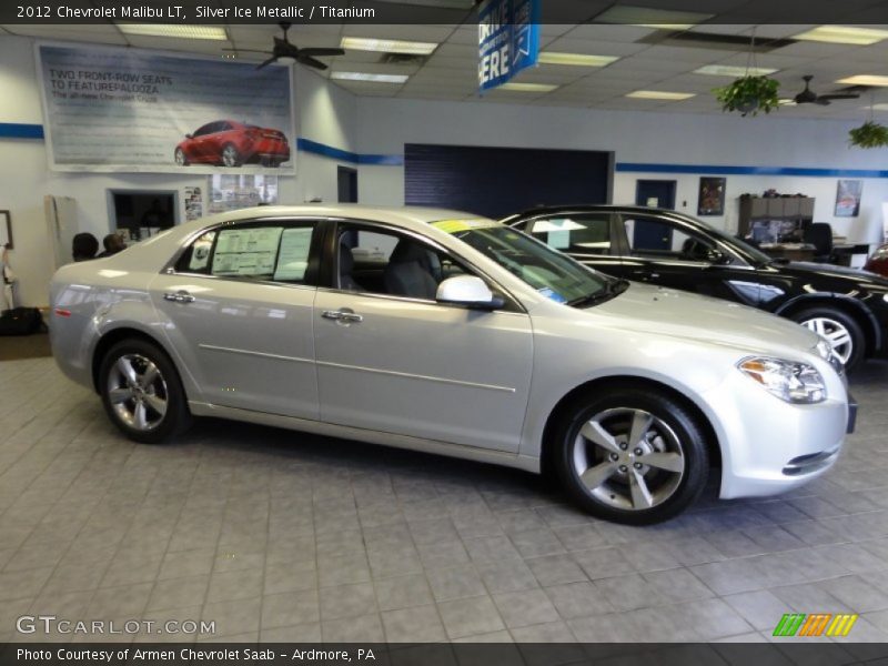 Silver Ice Metallic / Titanium 2012 Chevrolet Malibu LT