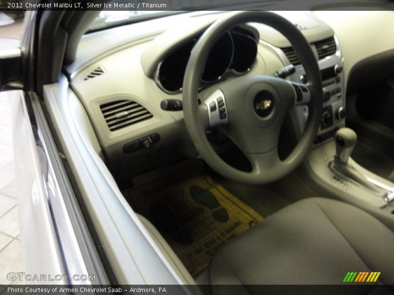 Silver Ice Metallic / Titanium 2012 Chevrolet Malibu LT