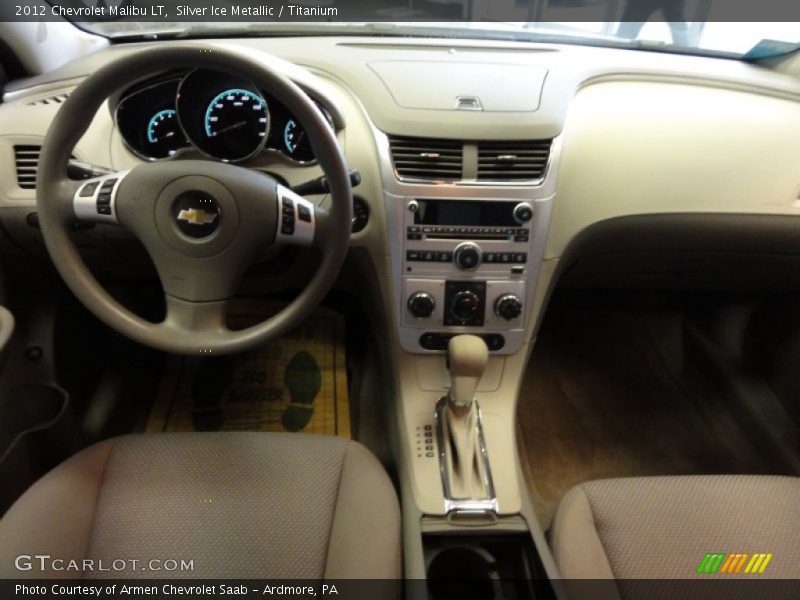Silver Ice Metallic / Titanium 2012 Chevrolet Malibu LT
