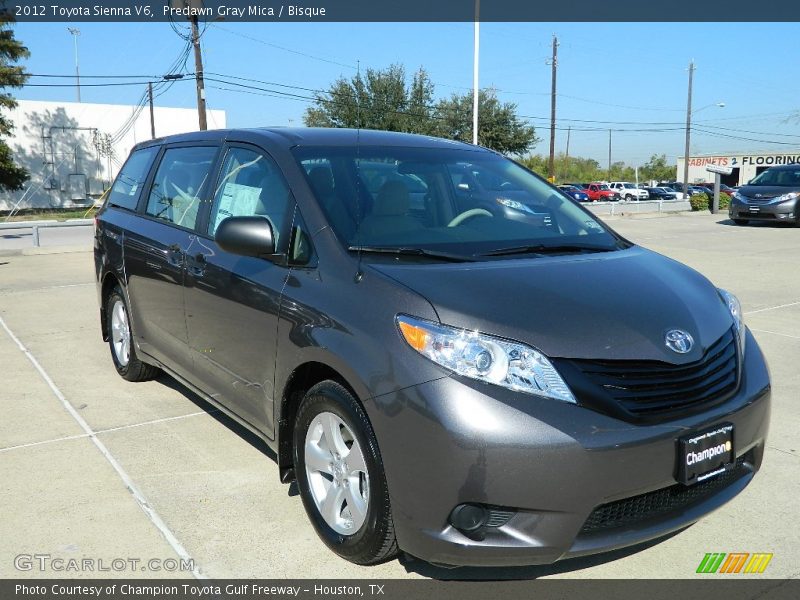 Predawn Gray Mica / Bisque 2012 Toyota Sienna V6