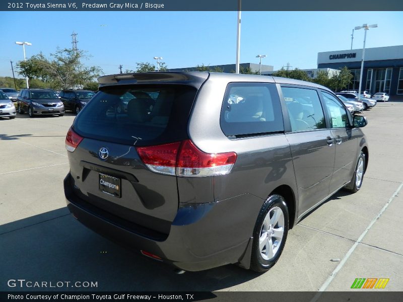 Predawn Gray Mica / Bisque 2012 Toyota Sienna V6