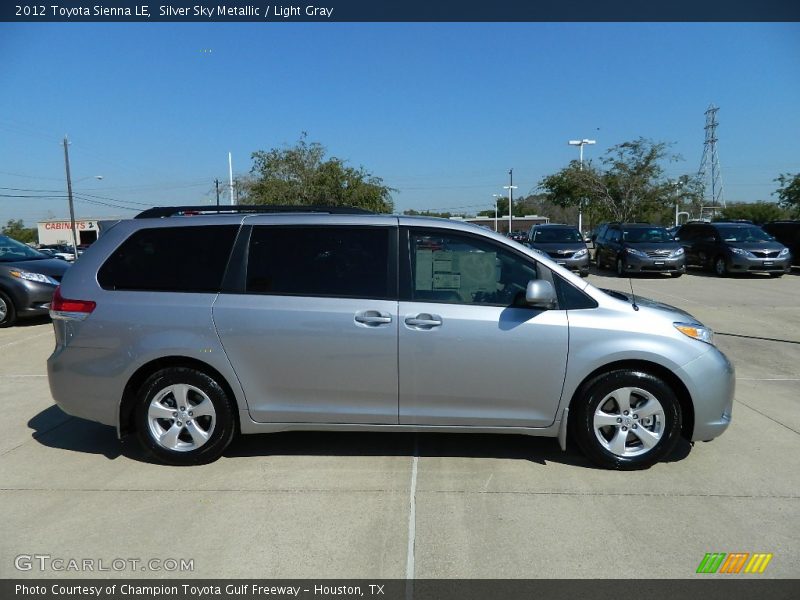 Silver Sky Metallic / Light Gray 2012 Toyota Sienna LE