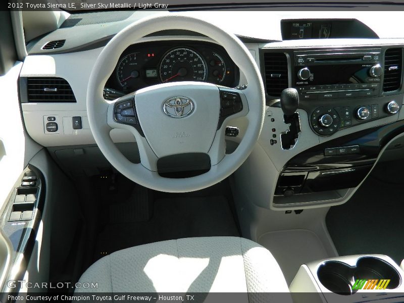 Silver Sky Metallic / Light Gray 2012 Toyota Sienna LE