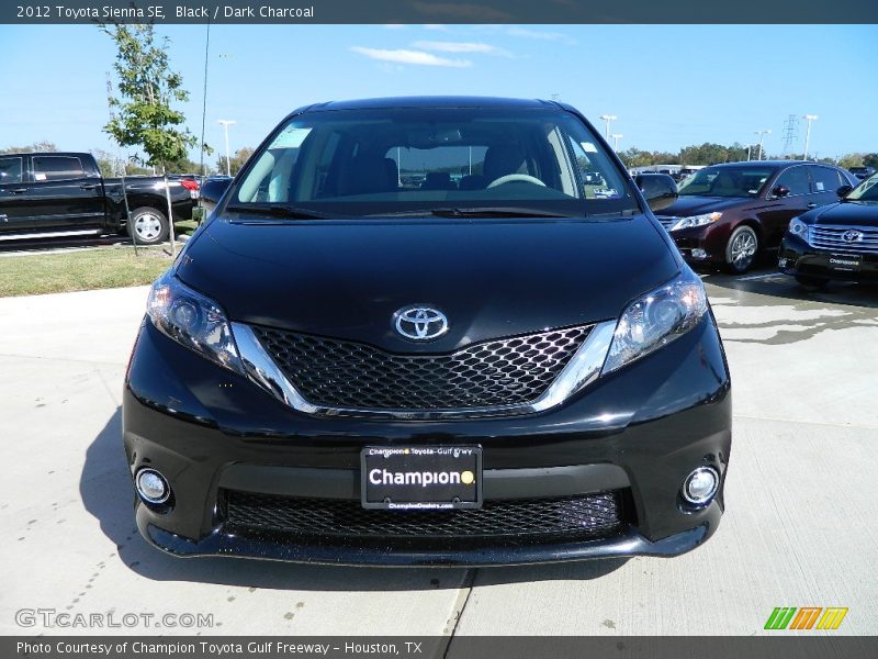 Black / Dark Charcoal 2012 Toyota Sienna SE