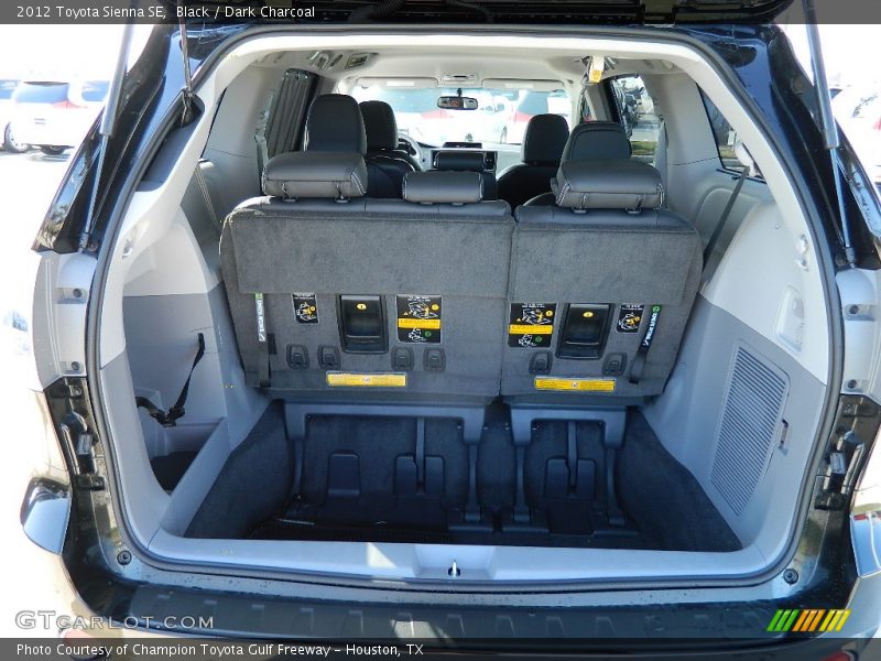 Black / Dark Charcoal 2012 Toyota Sienna SE