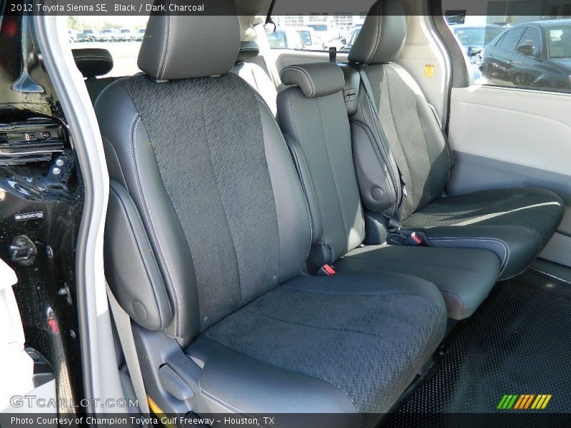  2012 Sienna SE Dark Charcoal Interior