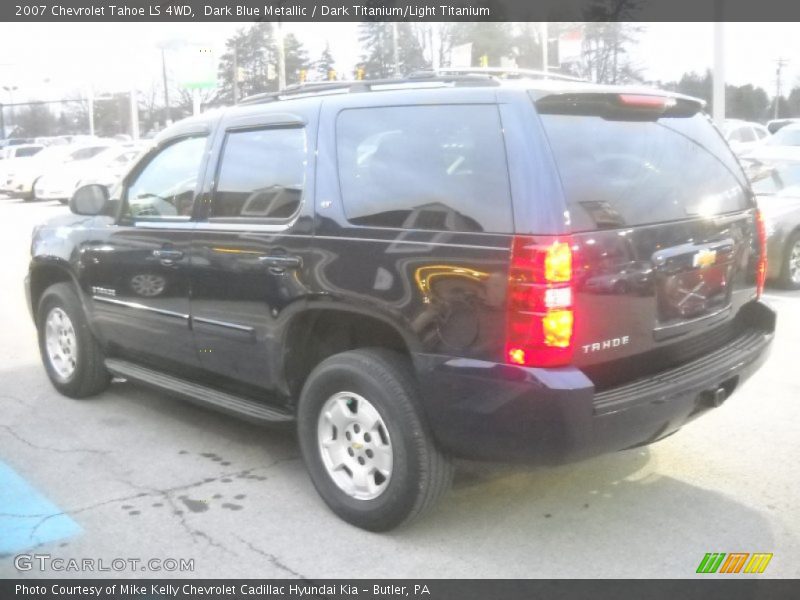 Dark Blue Metallic / Dark Titanium/Light Titanium 2007 Chevrolet Tahoe LS 4WD