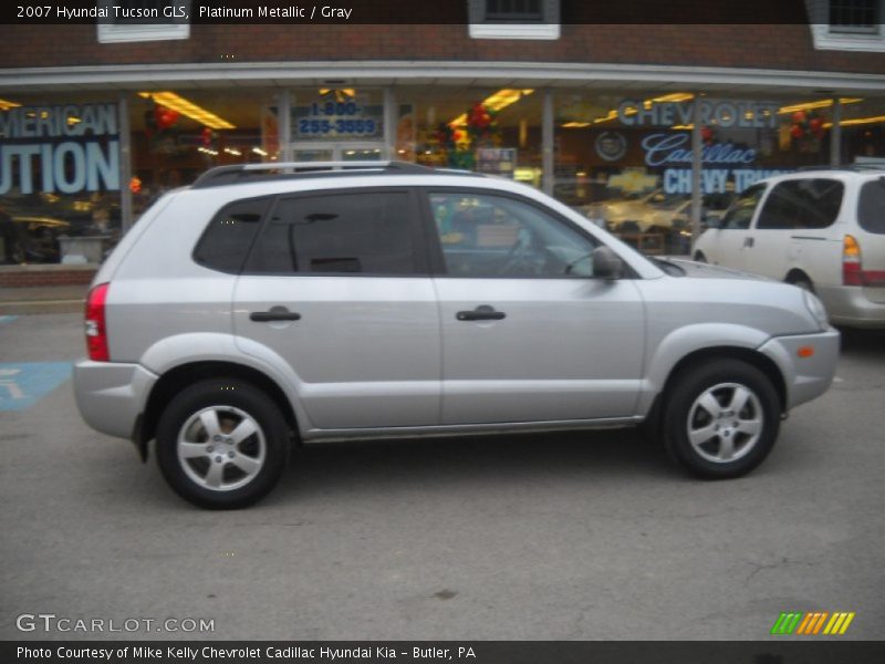 Platinum Metallic / Gray 2007 Hyundai Tucson GLS