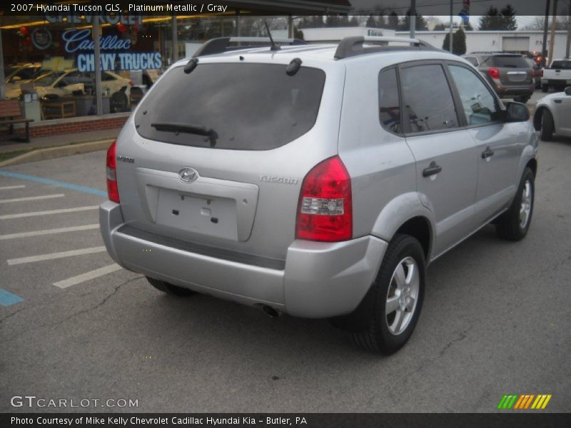 Platinum Metallic / Gray 2007 Hyundai Tucson GLS
