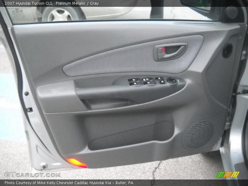 Platinum Metallic / Gray 2007 Hyundai Tucson GLS