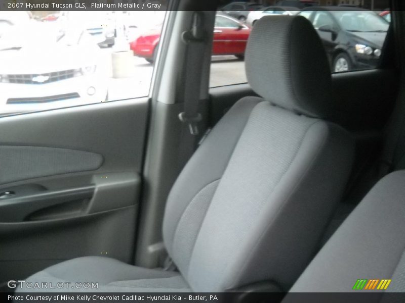 Platinum Metallic / Gray 2007 Hyundai Tucson GLS