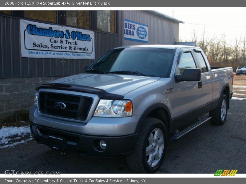 Silver Metallic / Black 2008 Ford F150 FX4 SuperCab 4x4