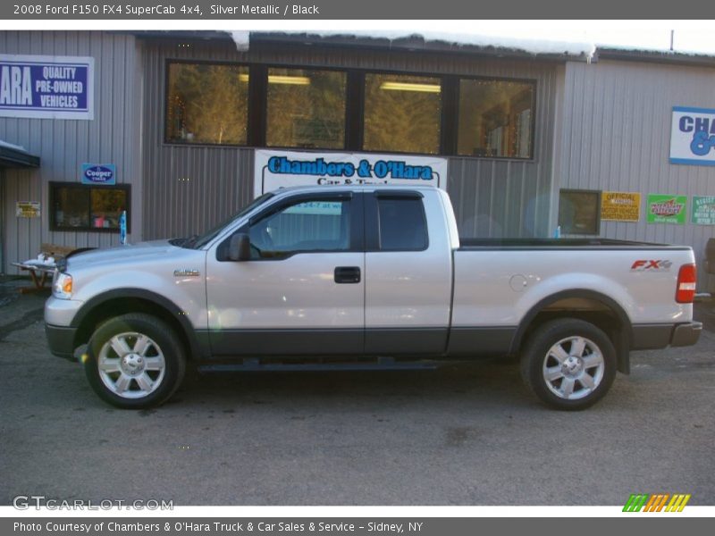 Silver Metallic / Black 2008 Ford F150 FX4 SuperCab 4x4