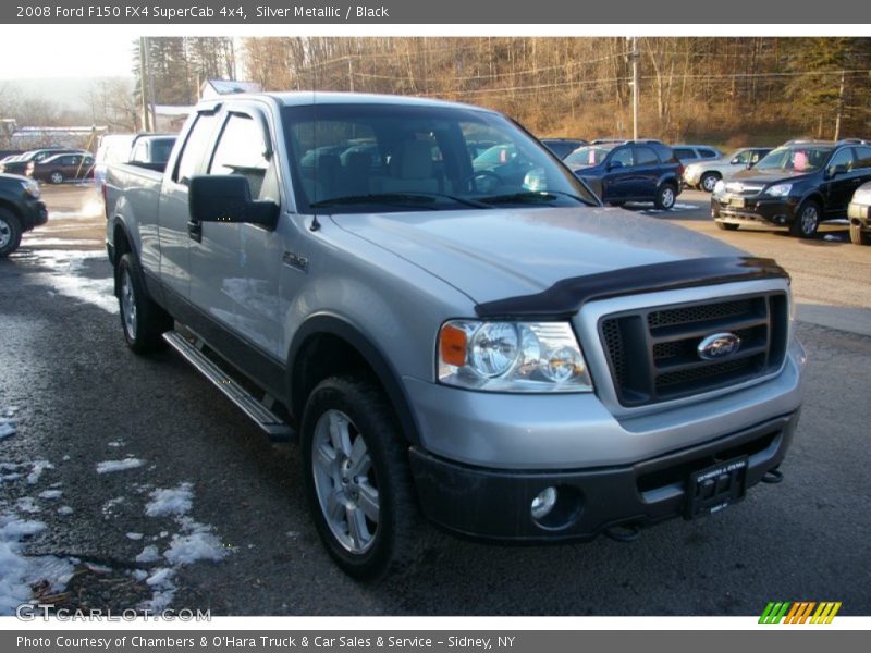 Silver Metallic / Black 2008 Ford F150 FX4 SuperCab 4x4