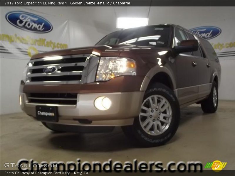 Golden Bronze Metallic / Chaparral 2012 Ford Expedition EL King Ranch