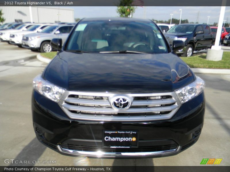 Black / Ash 2012 Toyota Highlander V6