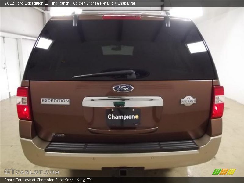 Golden Bronze Metallic / Chaparral 2012 Ford Expedition EL King Ranch