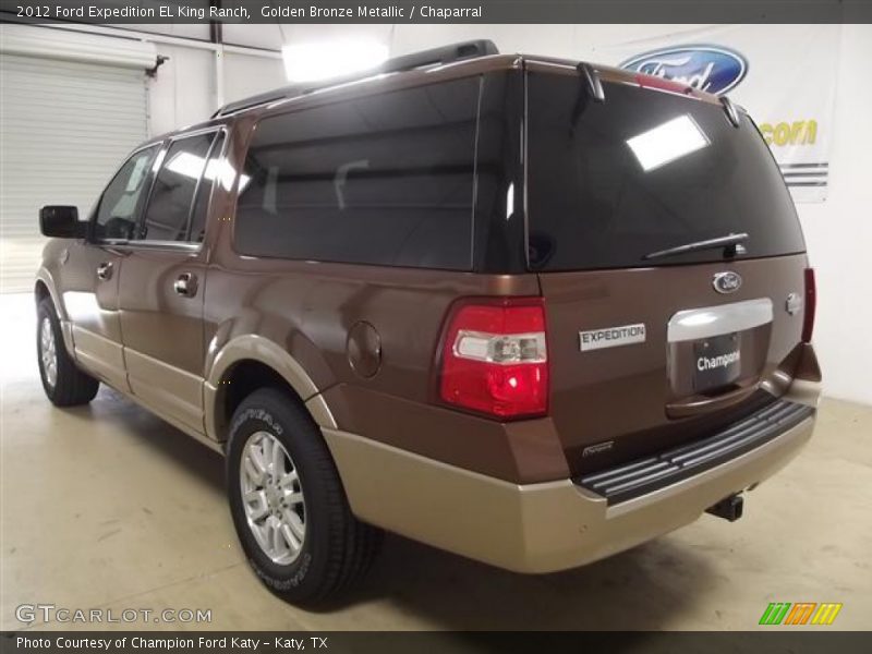 Golden Bronze Metallic / Chaparral 2012 Ford Expedition EL King Ranch