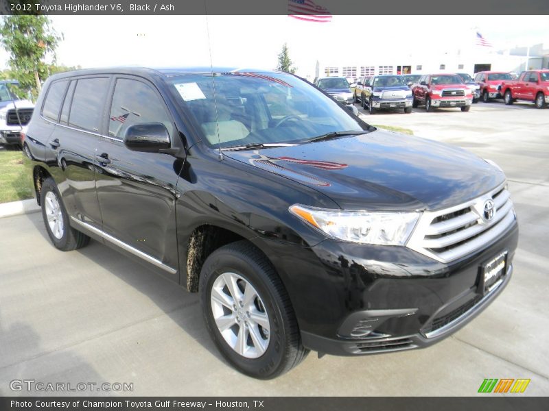 Black / Ash 2012 Toyota Highlander V6