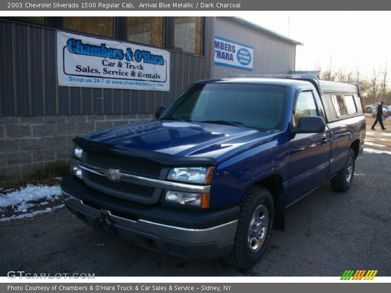 Arrival Blue Metallic / Dark Charcoal 2003 Chevrolet Silverado 1500 Regular Cab