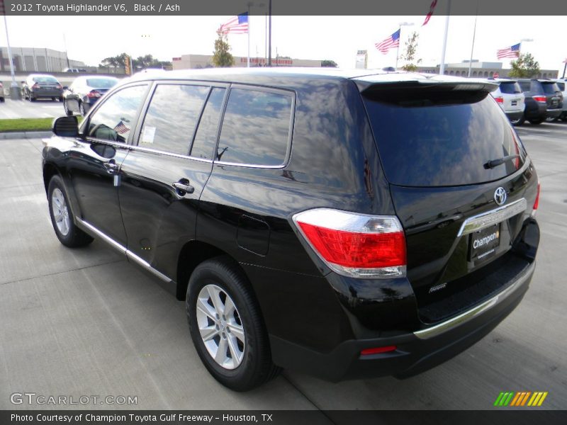 Black / Ash 2012 Toyota Highlander V6