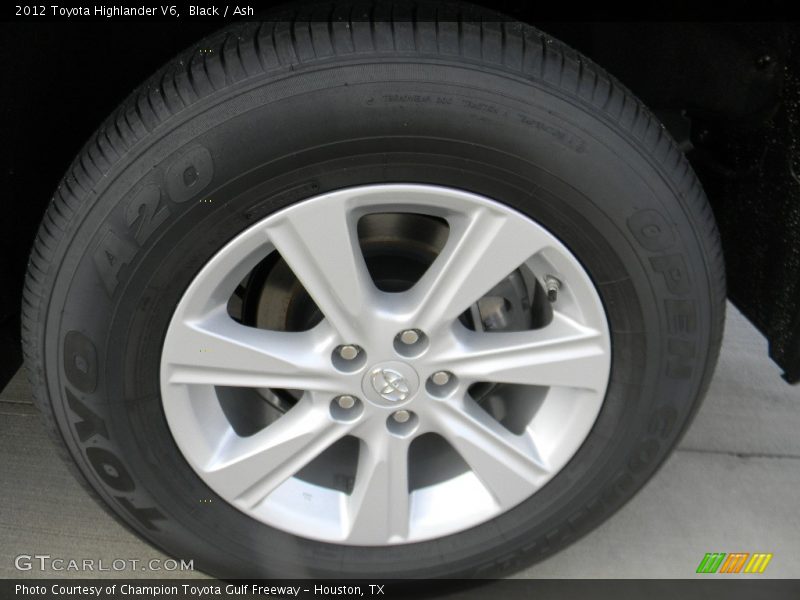 Black / Ash 2012 Toyota Highlander V6